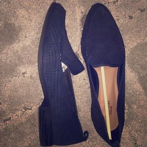 Crown Vintage Navy Suede Veneta Loafer